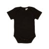 Baby Blanks Short Sleeve Bodysuit – Black