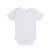 Baby Blanks Short Sleeve Bodysuit – White
