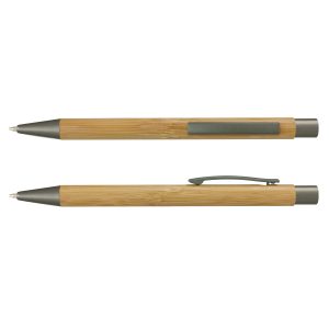 The TRENDS Lancer Bamboo Pen is a retractable ball pen with 2 colours options. Eco friendly made from bamboo. Great branded eco pens from TRENDS.