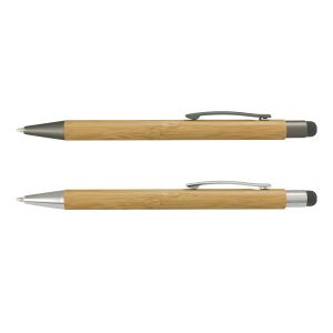 200275 TRENDS Lancer Bamboo Stylus Pen The TRENDS Lancer Bamboo Stylus Pen is a retractable ball pen with 2 colours options. Eco friendly made from bamboo. Great branded eco stylus pens from TRENDS.