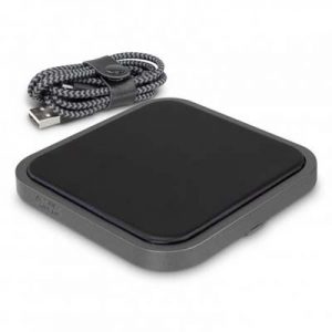 The Swiss Peak Luxury 5W Wireless Charger is a great corporate gift.  Charges devices effortlessly and multiple branding options available.