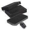 The Swiss Peak Luxury 10k Wireless Power Bank is a high end corporate gift, ready for those on the go.  Can charge 2 simultaneously. 