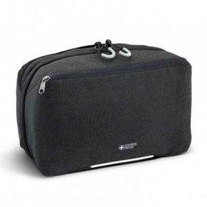 The Swiss Peak Toiletry Bag is a luxury travel accessory.  Co brand with Swiss Peak with embroidery or full colour transfer. 