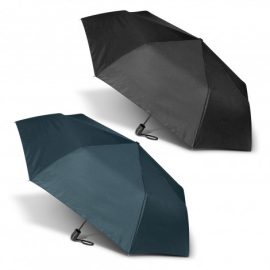 The PEROS Economist Umbrella is a high end folding umbrella.  8 panel.  3 stage steel shaft.  Navy or Black.  Print or transfer available.