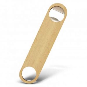 The TRENDS Napa Bottle Opener is a classic stainless steel bottle opener with rubberwood casing. Laser engraving or printing available with your logo.