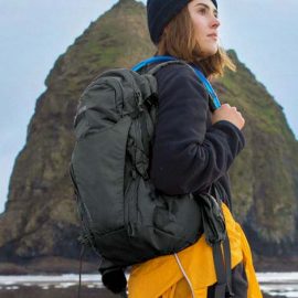 The Camelbak Rim Runner Hydration Pack is a backpack bursting with features.  22L.  Printed with your logo.  In Black.  Great high quality products from Camelbak.