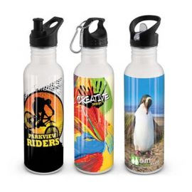 The TRENDS Nomad Bottle Full Colour is a BPA free 750ml stainless steel drink bottle.  3 lid options.  Full Colour Sublimation branding. 