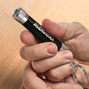 The TRENDS Titan Torch Key Ring is an aluminium mini torch on a handy key ring.  7 colours.  Laser Engraves to White.