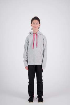 The Cloke Kids Got Colour Hoodie is a custom coloured hoodie - contrast your hood lining and cords to match your brand colours.  6 - 14