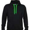 dch-Cloke Colour Me Hoodie blackkellygreen-front