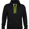 dch-Cloke Colour Me Hoodie blackneonyellow-front