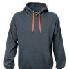 dch- Cloke Colour Me Hoodie charcoalorange-front