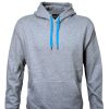 dch Cloke Colour Me Hoodie greymarleaqua-front