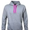 dch Cloke Colour Me Hoodie greymarlepink-front