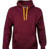 dch Cloke Colour Me Hoodie maroongold-front