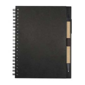 The TRENDS Allegro Notebook is a medium size wiro bound notebook.  70gsm lined paper with pen loop.  Hard cover.  4 colours.