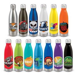 The TRENDS Mirage Vacuum Bottle is a trendy 500ml double wall, vacuum insulated stainless steel bottle.  13 colours.  Great branded bottles.