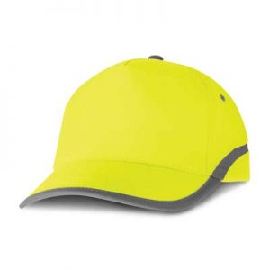 The TRENDS Flash Hi Vis Cap is a 5 panel, polyester, high visibility safety cap with reflective piping.  Yellow or Orange.  Great branded hi viz caps.