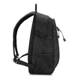 The Swiss Peak Outdoor Backpack is a stylish Swiss Peak backpack with 1 large main compartment and 2 mesh side pockets.  Comfy padding.