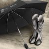 The Trends Swiss Peak Traveller Umbrella is a 3 stage folding umbrella with auto open and close.  8 panel. Black.  Great branded travel umbrellas.