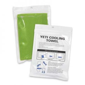 The TRENDS Yeti Premium Cooling Towel is an incredible towel made from nylon and polyester. 10 colours. Ideal sports promo products.