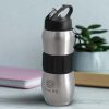 The TRENDS Magnum Bottle is an ergonomic 830ml stainless steel drink bottle.  Soft touch silicone band and carabiner.  2 colours. 