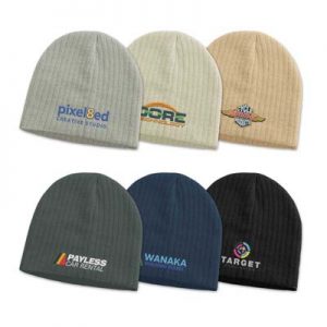The TRENDS Nebraska Cable Knit Beanie is a stylish beanie made from acrylic yarn. 6 colours. Great embroidered beanies for your brand.