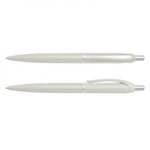The TRENDS Gem Pen is a retractable plastic ball pen with metallic barrel. 12 colours. Great branded pens. Black Ink.