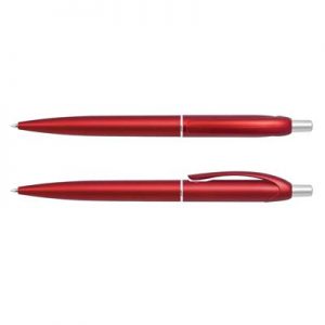 The TRENDS Gem Pen is a retractable plastic ball pen with metallic barrel. 12 colours. Great branded pens. Black Ink.