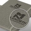 The TRENDS Meridian Notebook is an exceptional medium size notebook.  5 colours.  Debossing available.  Great branded notebooks. 