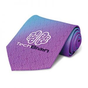 The TRENDS Parisian Tie is an affordable polyester neck tie which is fully sublimated edge to edge branding. 20 working days.