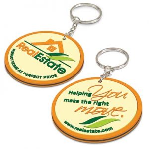 111770 TRENDS PVC Key Ring The TRENDS PVC Key Ring Small - is a double sided, moulded flexible key ring. Custom shaped. Includes up to 4 colours.