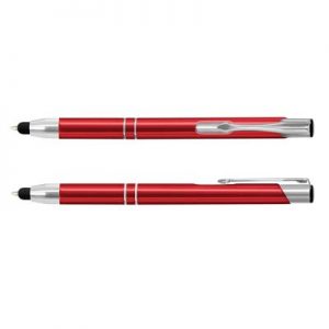 The TRENDS Panama Stylus Pen is a retractable aluminium ball pen with shiny barrels. Stylus and Black Ink. 13 colours.