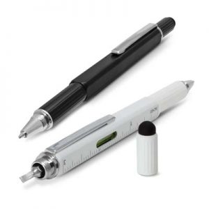 The TRENDS Concord Multi-Function Pen is a precision twist action aluminium pen. Stylus, ruler, spirit level and screw drivers included. 2 colours.