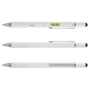 The TRENDS Concord Multi-Function Pen is a precision twist action aluminium pen. Stylus, ruler, spirit level and screw drivers included. 2 colours.