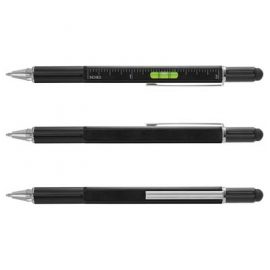 The TRENDS Concord Multi-Function Pen is a precision twist action aluminium pen.  Stylus, ruler, spirit level and screw drivers included.  2 colours.