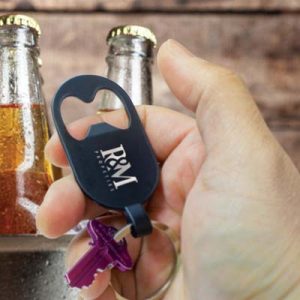 112523 TRENDS Brio Bottle Opener The Trends Brio Bottle Opener Key Ring is a metal bottle opener key ring with matt finish. Black. Great branded bottle opener key rings.