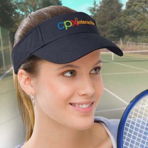 The TRENDS Orlando Sun Visor is a premium quality heavy brushed cotton sun visor.  Pre Curved Pack.  Sweat Band.  3 colours.  2 branding options.