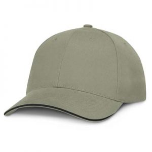 The TRENDS Swift Cap Black Trim is a premium quality, 6 panel cap.  Heavy brushed cotton.  Embroidered eyelets with black sandwich trim.