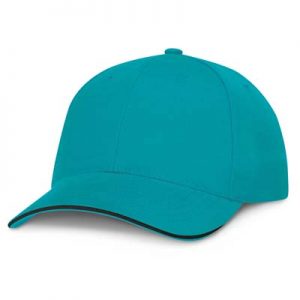 The TRENDS Swift Cap Black Trim is a premium quality, 6 panel cap.  Heavy brushed cotton.  Embroidered eyelets with black sandwich trim.