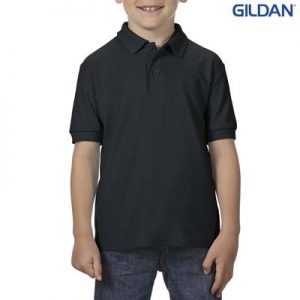The Gildan DryBlend Youth Double Pique Sport Shirt is preshrunk 183GSM classic fit youth shirt. 10 colours. Sizes XS - XL.