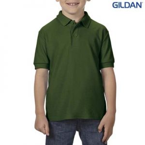 The Gildan DryBlend Youth Double Pique Sport Shirt is preshrunk 183GSM classic fit youth shirt. 10 colours. Sizes XS - XL.