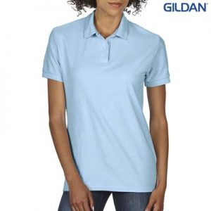 The Gildan DryBlend Ladies’ Double Pique Sport Shirt is a 65% polyester classic fit shirt. 10 colours. Sizes S - 3XL.