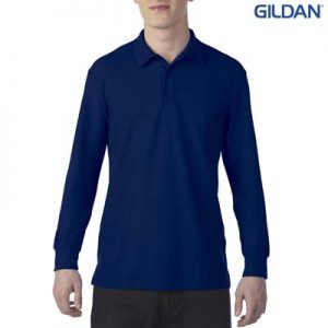 The Gildan DryBlend Adult Double Pique Long Sleeve Sport Shirt is a 65% polyester classic fit shirt. 3 colours. Sizes S - 3XL.