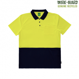 The Work-Guard Recycled Hi Vis Polo is 100% recycled polyester, Quick-Dri polo shirt. 4 colours. Sizes XS - 5XL.