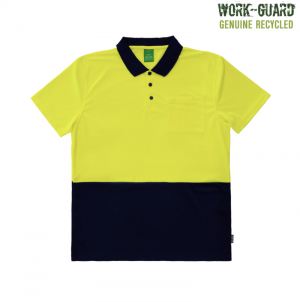 The Work-Guard Recycled Hi Vis Polo is 100% recycled polyester, Quick-Dri polo shirt. 4 colours. Sizes XS - 5XL.