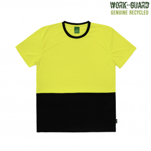 R488X - Y:B The Work-Guard Recycled Hi Vis T-Shirt is 100% recycled polyester, Quick-Dri tee. 4 colours. Sizes XS - 5XL.