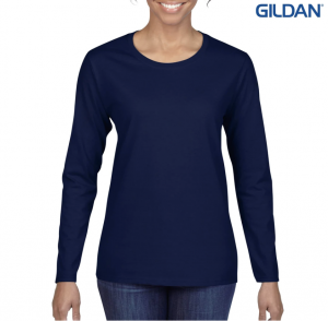 The Gildan Heavy Cotton Ladies Long Sleeve T-Shirt is a 100% cotton 180GSM classic fit women's tee. Available in 4 colours. Sizes S - 3XL.