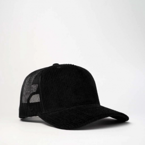 The UFlex Adults Cord Trucker Snapback is a 100% cotton corduroy, 5 panel, curved peak snapback cap. Available in 5 colours. One size.