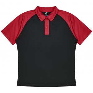 The Aussie Pacific Manly Mens Polos is a 100% polyester, raglan sleeve polo. Available in 18 colours. Sizes S - 3XL, 5XL.